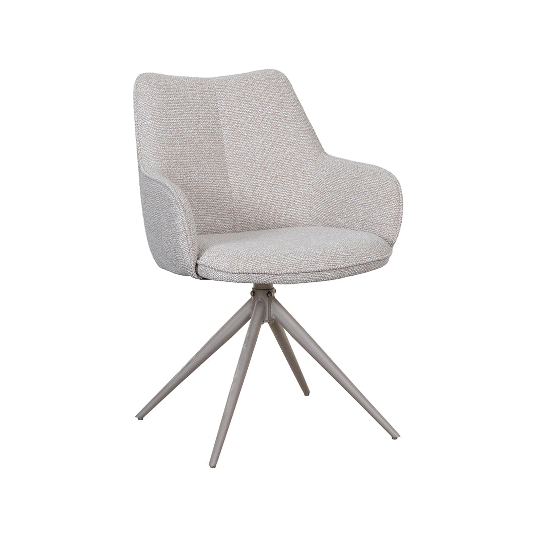 Label51 - Eetkamerstoel Sawa - Bouclé - 58 x 60 x 83 cm