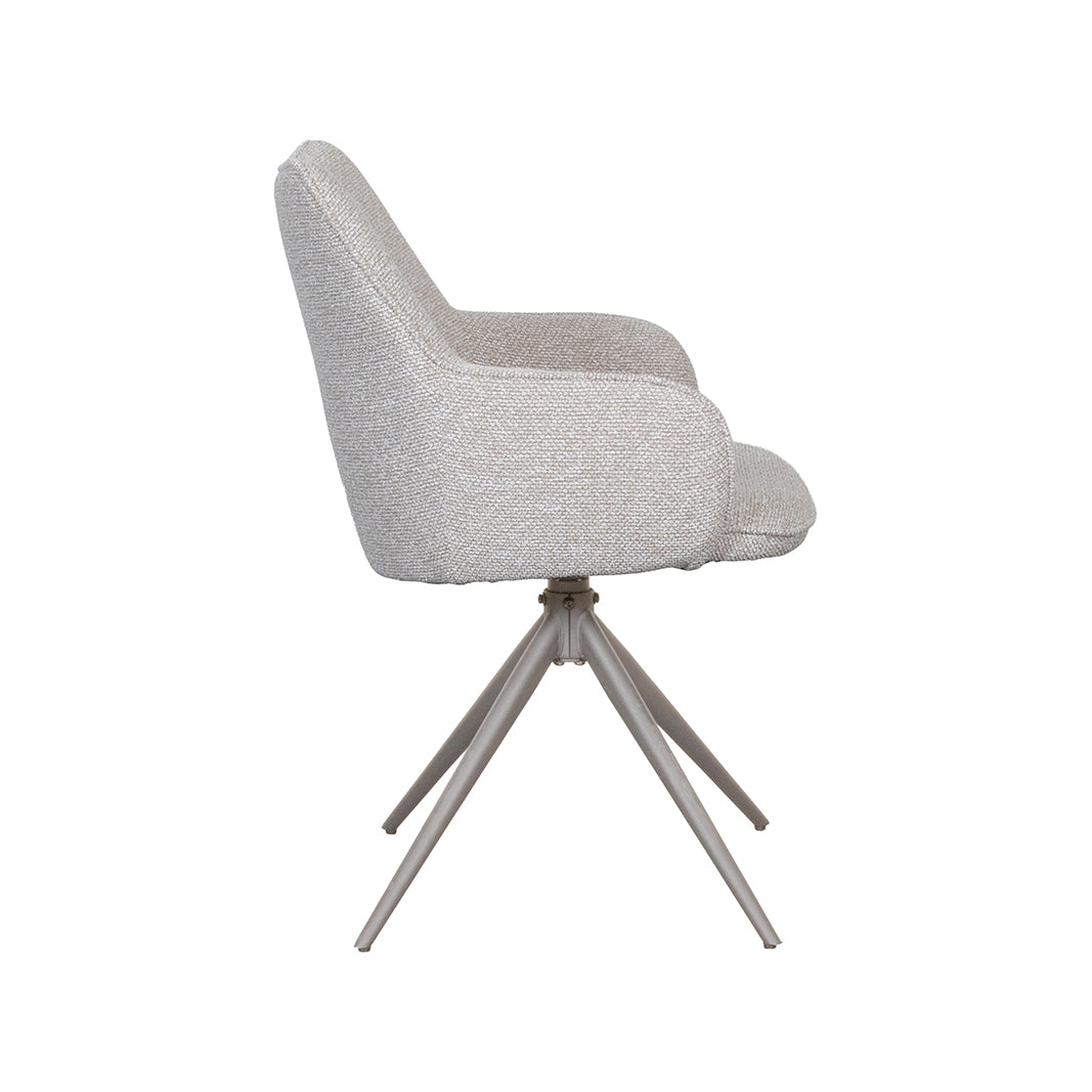 Label51 - Eetkamerstoel Sawa - Bouclé - 58 x 60 x 83 cm