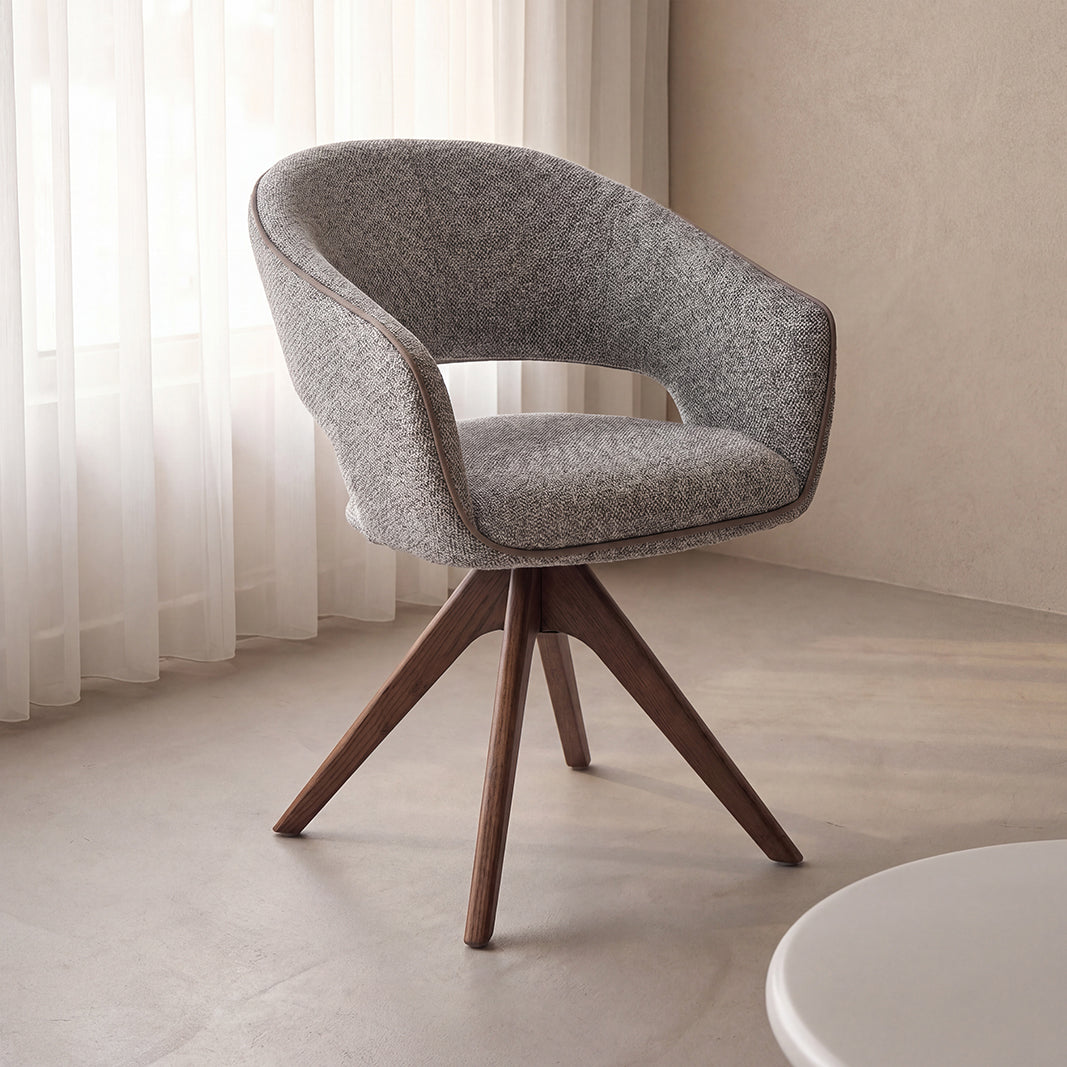 Label51 - Chaise de salle à manger Osuma - Tissu - 62 x 58 x 84 cm