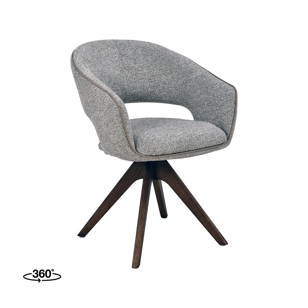 Label51 - Chaise de salle à manger Osuma - Tissu - 62 x 58 x 84 cm