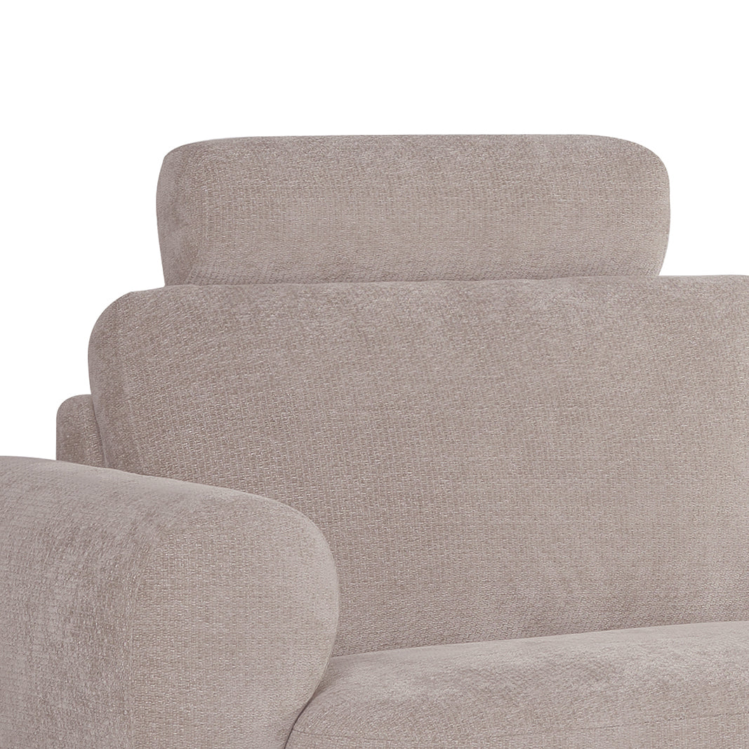 Label51 - Appui-tête canapé Milano - Tissu - Argile - 62 x 49 x 14 cm