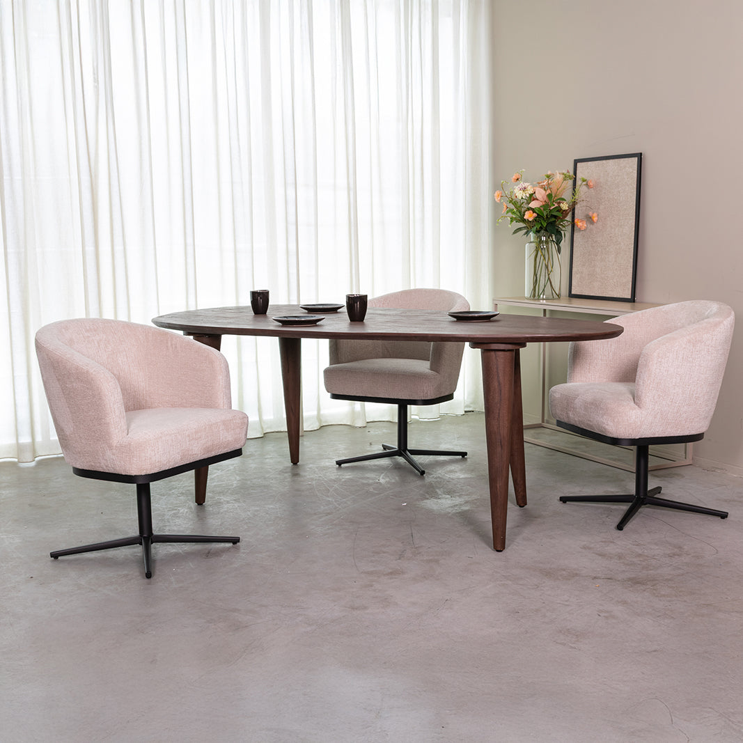Label51 - Eettafel Fly Organisch - Mangohout - 200 x 110 x 76 cm