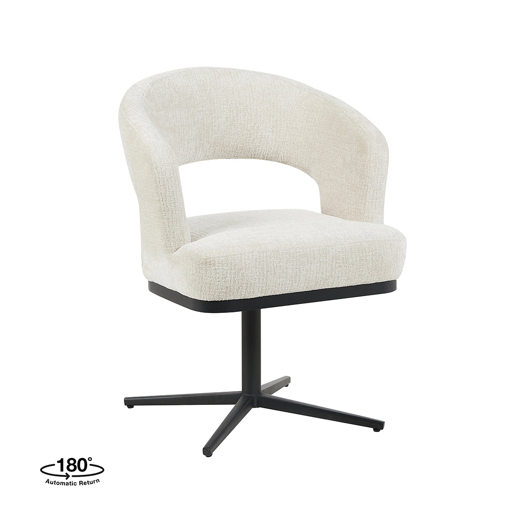 Label51 - Chaise de salle à manger Monaco - Bouclette - 65 x 66 x 83 cm