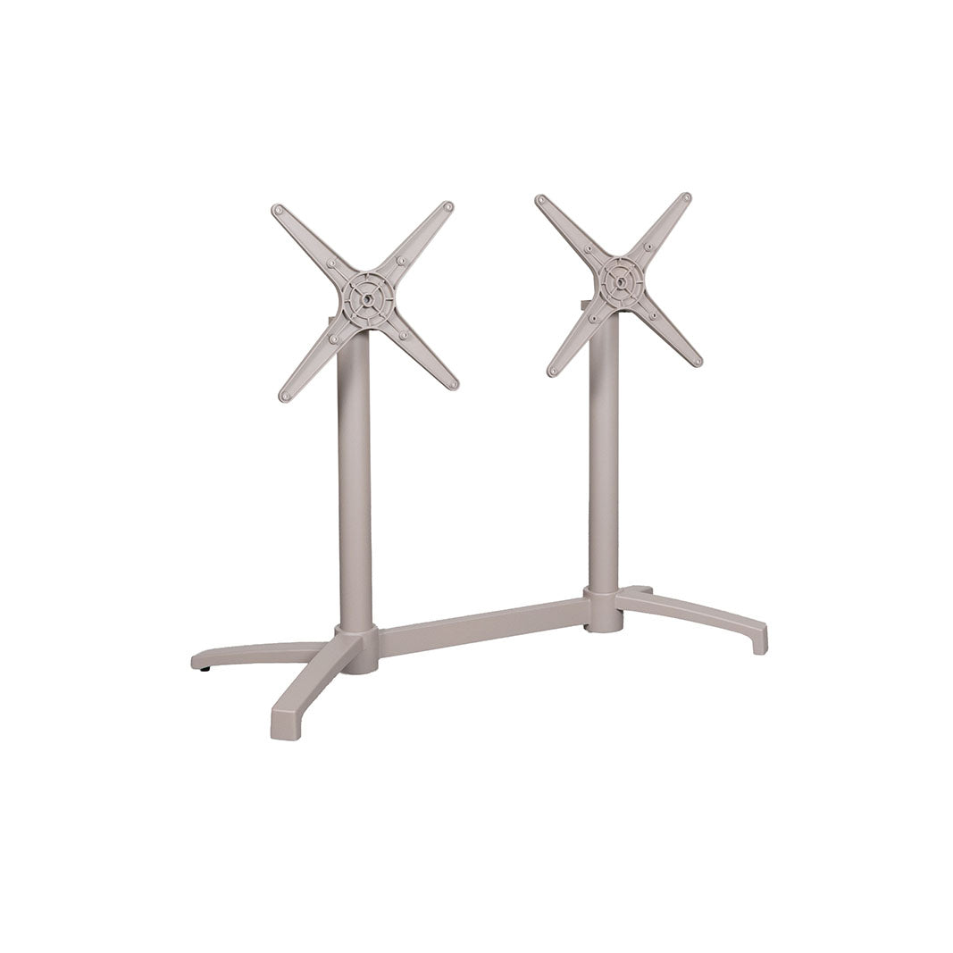 Label51 - Pied double de table de restaurant pliable, pour l'extérieur - 70 x 40 x 72 cm
