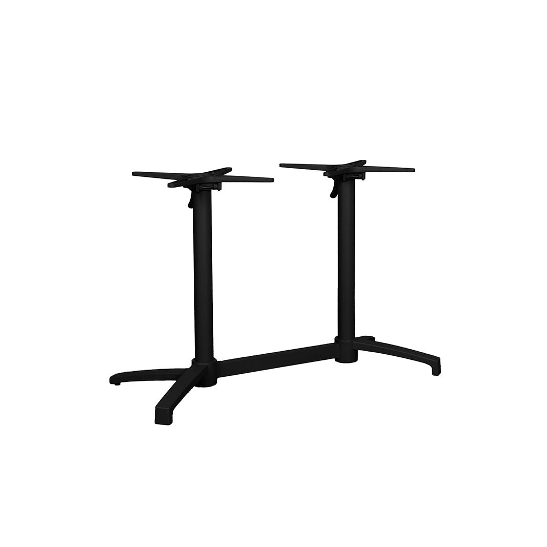 Label51 - Pied double de table de restaurant pliable, pour l'extérieur - 70 x 40 x 72 cm