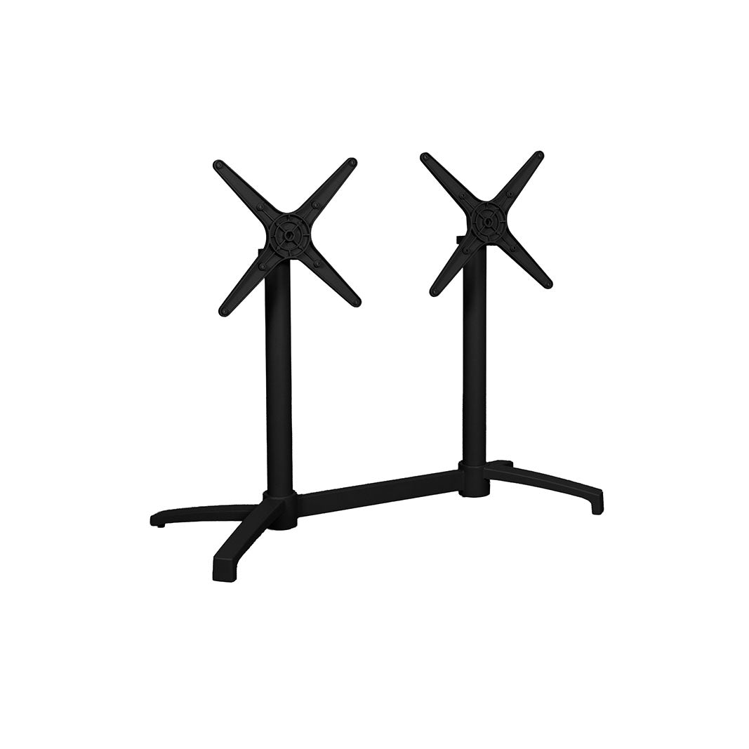 Label51 - Pied double de table de restaurant pliable, pour l'extérieur - 70 x 40 x 72 cm