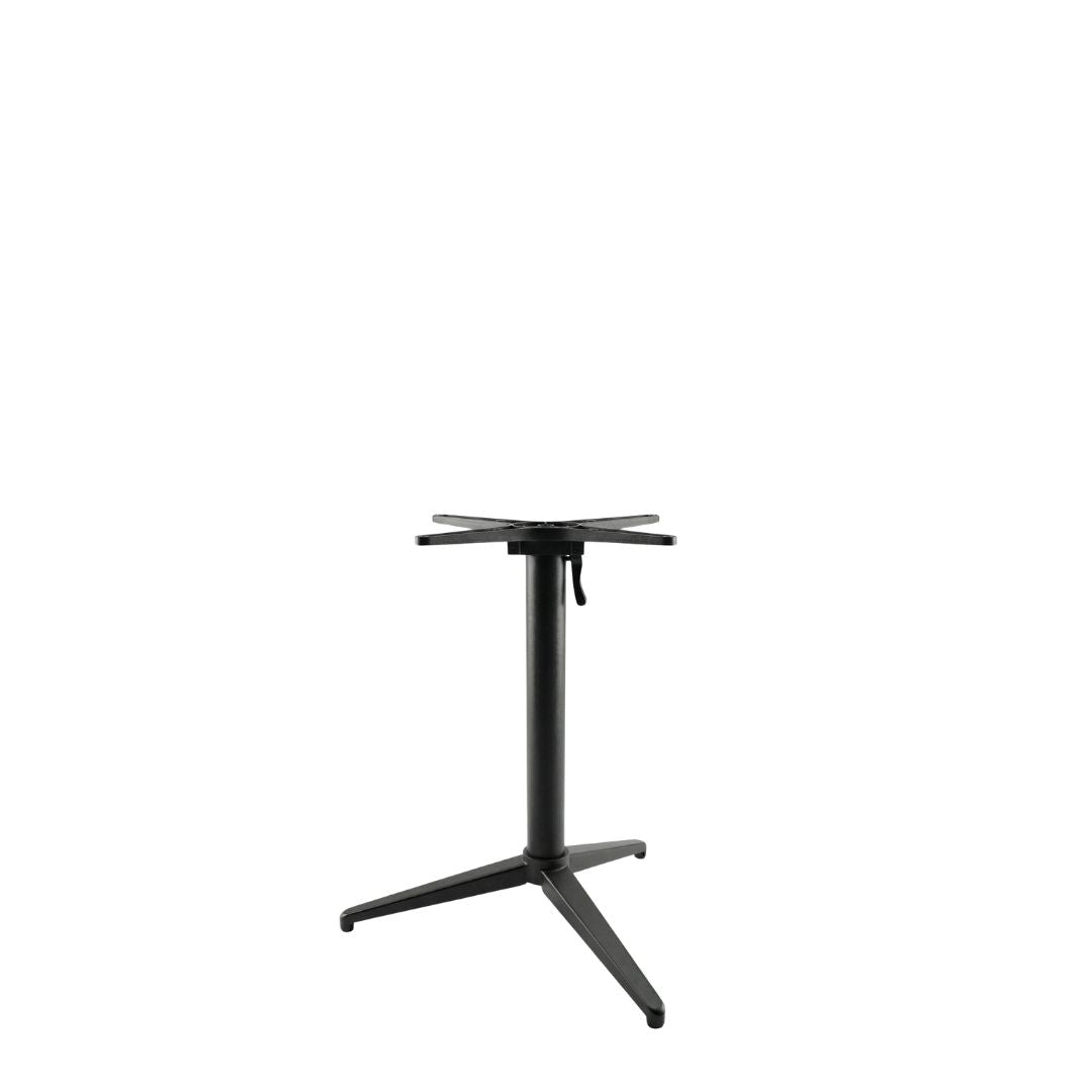 Label51 - Table de restaurant pliable avec 3 pieds pour l'extérieur - 70 x 70 x 72 cm