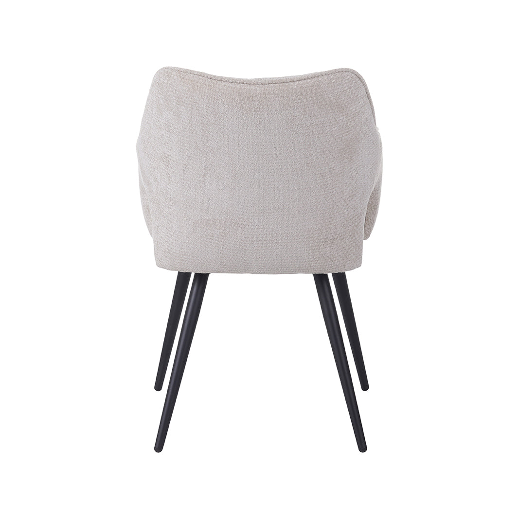 Label51 - Eetkamerstoel Stan - Stof - Naturel - 55 x 60 x 87 cm