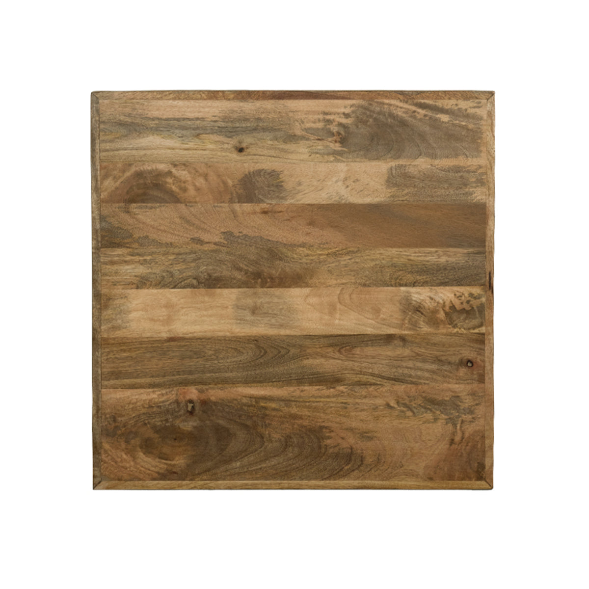 LABEL51 Eetkamertafel Tafelblad Straight Edge - Rough - Mangohout - 70 cm Straight