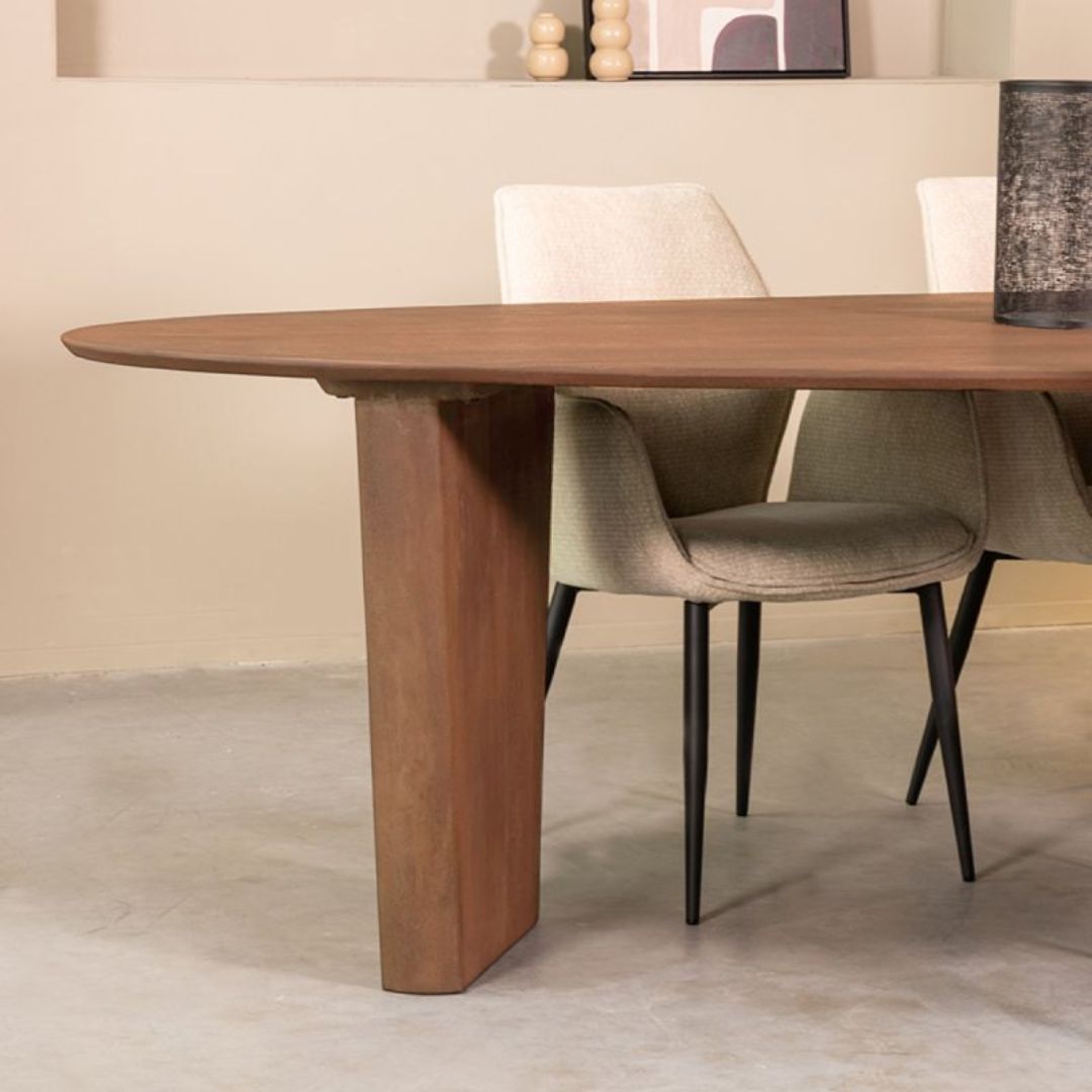 Label51 - Eettafel Wow - Mangohout - Naturel - 300 x 130 x 75 cm