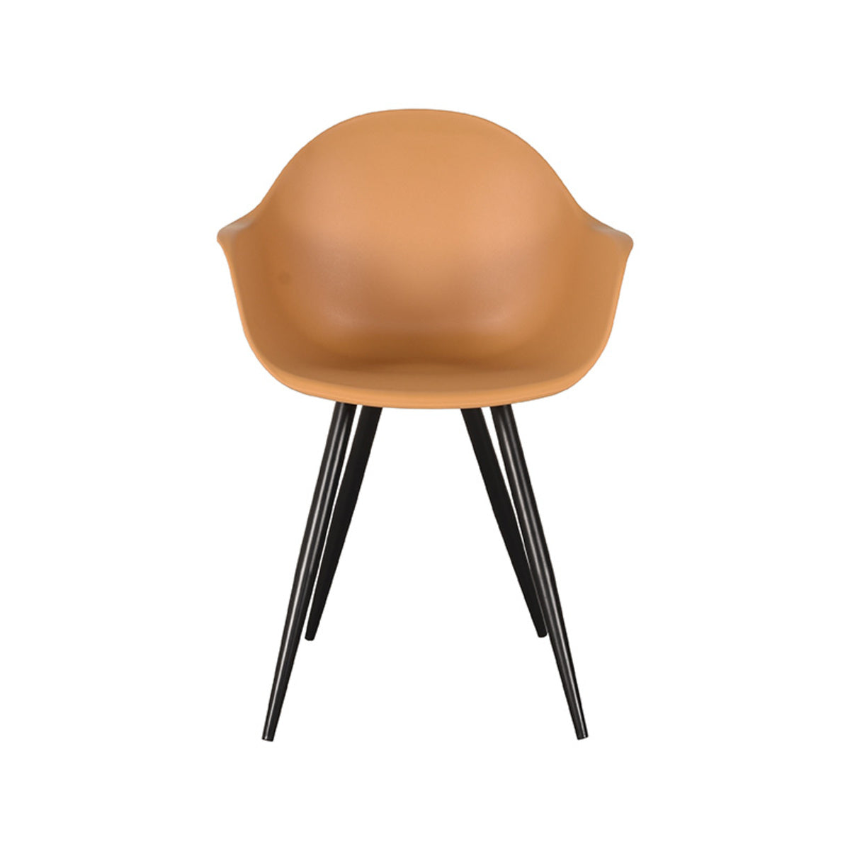 LABEL51 Chaise de salle à manger Luca - Ocre - Plastique
