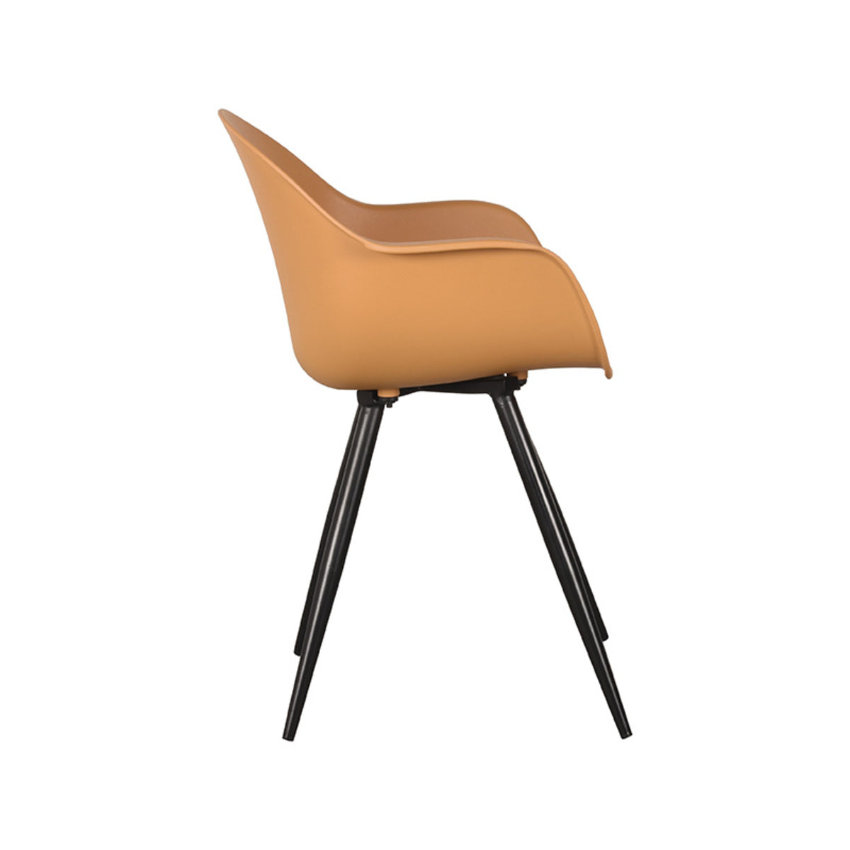 LABEL51 Chaise de salle à manger Luca - Ocre - Plastique