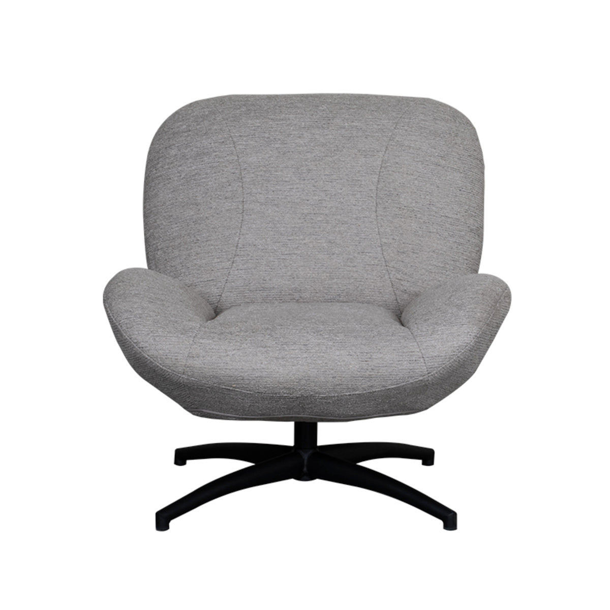 Label51 - Draaifauteuil Clayton - Stof - Kaki - 82 x 89 x 91 cm