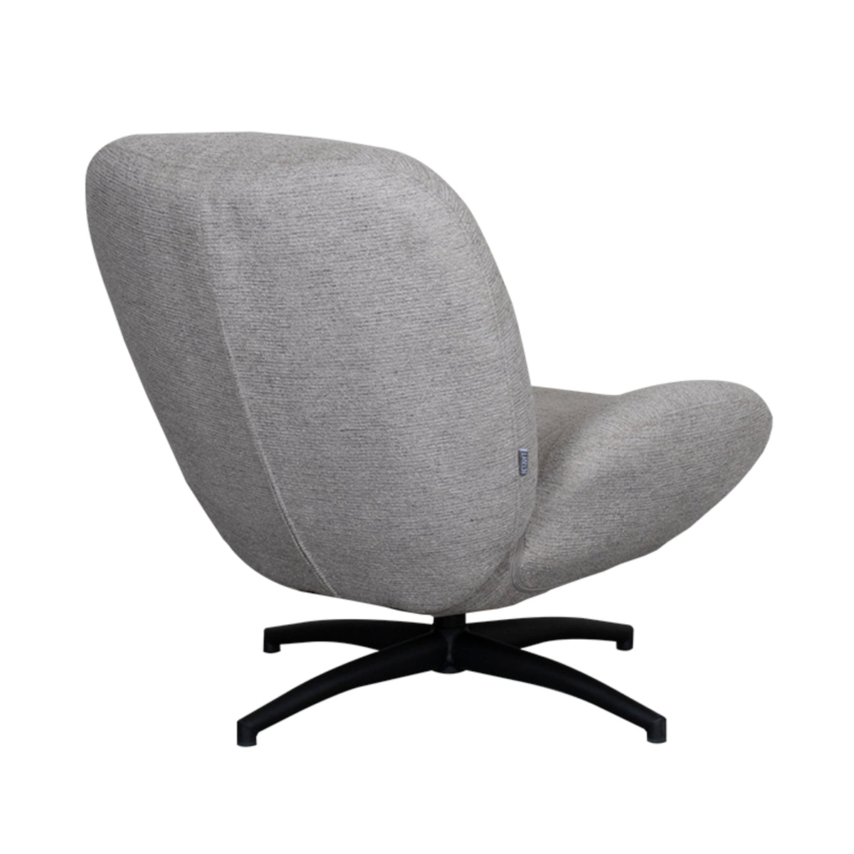 Label51 - Draaifauteuil Clayton - Stof - Kaki - 82 x 89 x 91 cm