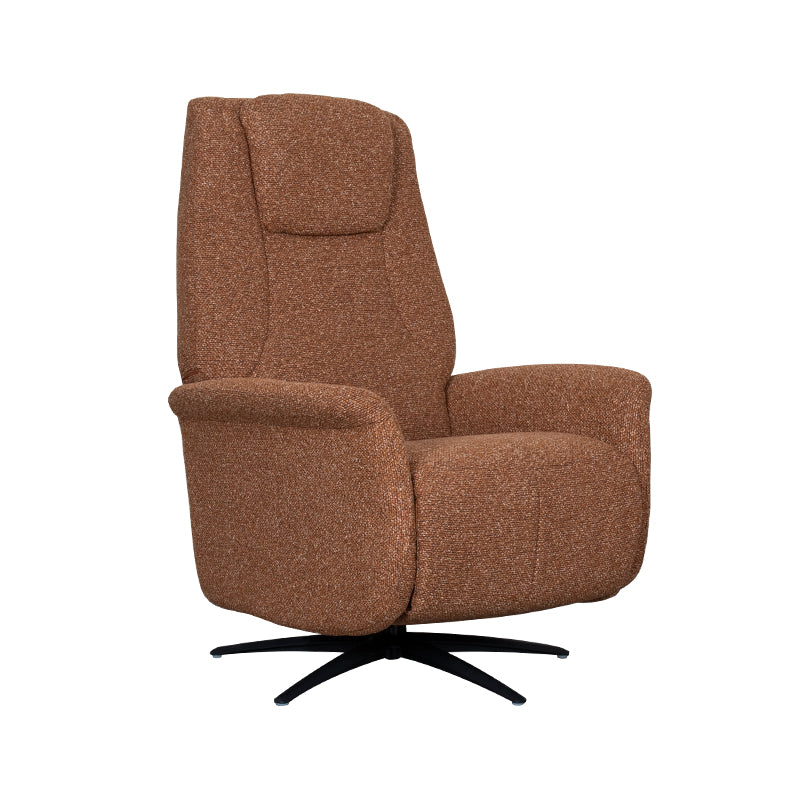 Label51 - Fauteuil relax électrique Stockholm - Bouclé - Corail - 77 x 87 x 112 cm