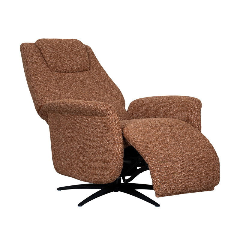 Label51 - Fauteuil relax électrique Stockholm - Bouclé - Corail - 77 x 87 x 112 cm