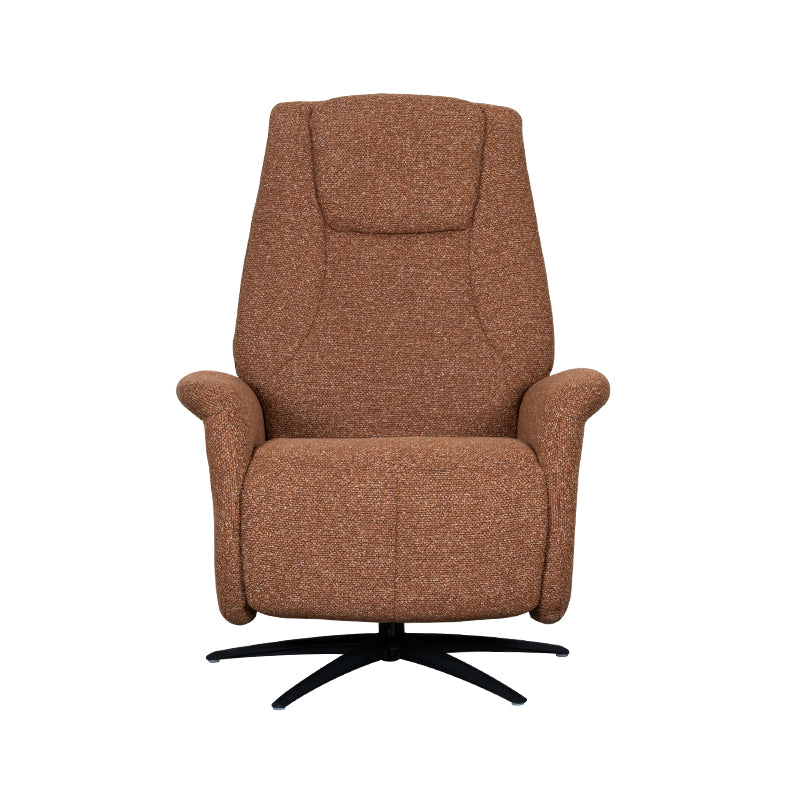 Label51 - Fauteuil relax électrique Stockholm - Bouclé - Corail - 77 x 87 x 112 cm