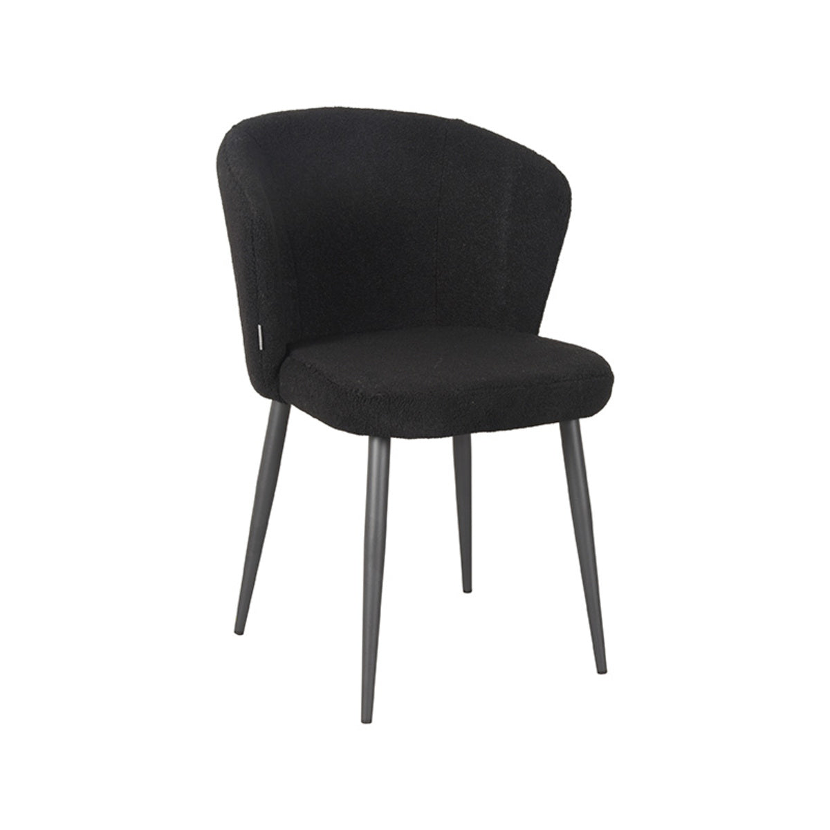Label51 - Chaise de salle à manger Whirl - Noir - 58 x 60 x 85 cm