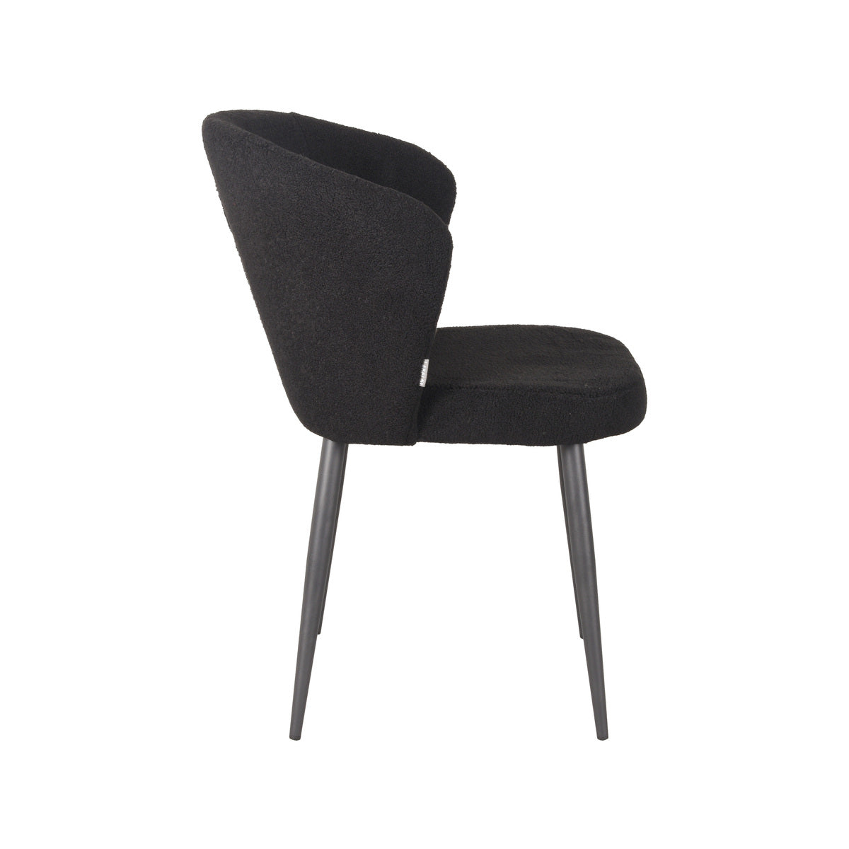 Label51 - Chaise de salle à manger Whirl - Noir - 58 x 60 x 85 cm