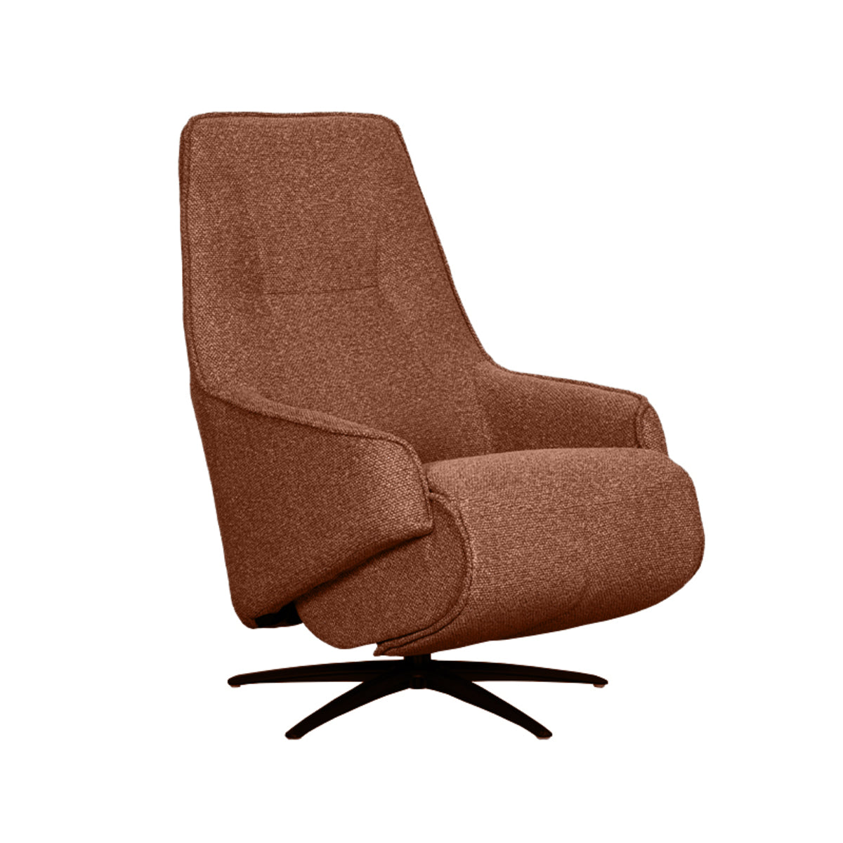 Label51 - Fauteuil relax électrique Odense - Bouclé - Corail - 68 x 87 x 110 cm