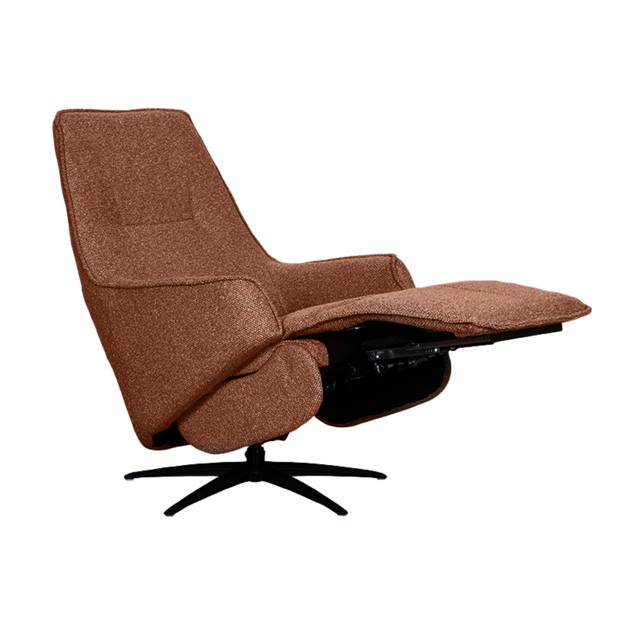 Label51 - Fauteuil relax électrique Odense - Bouclé - Corail - 68 x 87 x 110 cm