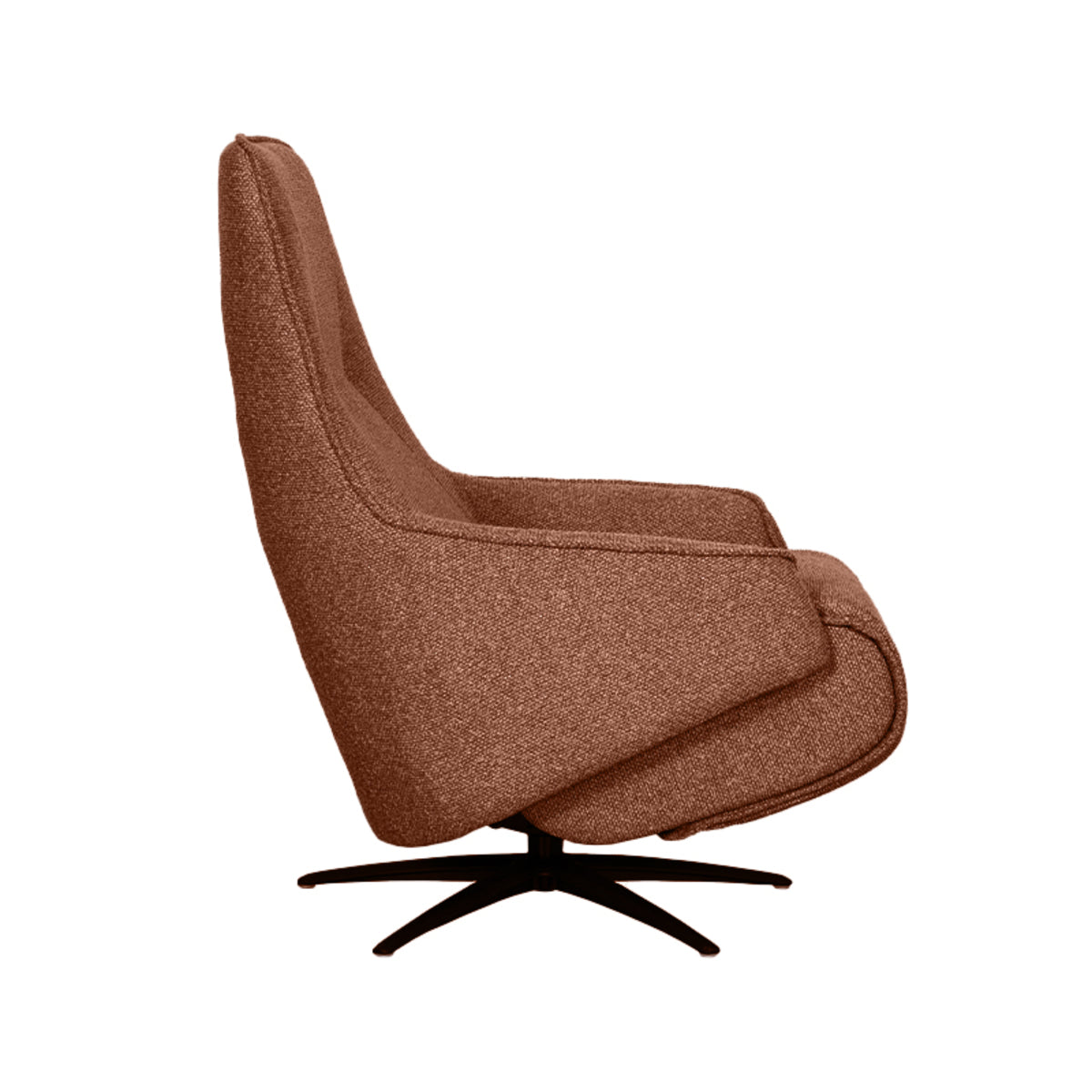 Label51 - Elektrische relaxfauteuil Odense - Bouclé - Koraal - 68 x 87 x 110 cm