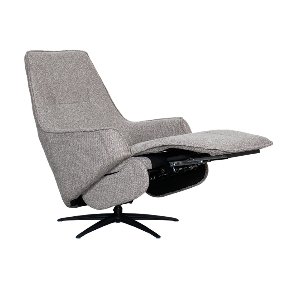 Label51 - Fauteuil relax électrique Odense - Bouclé - Champignon - 68 x 87 x 110 cm