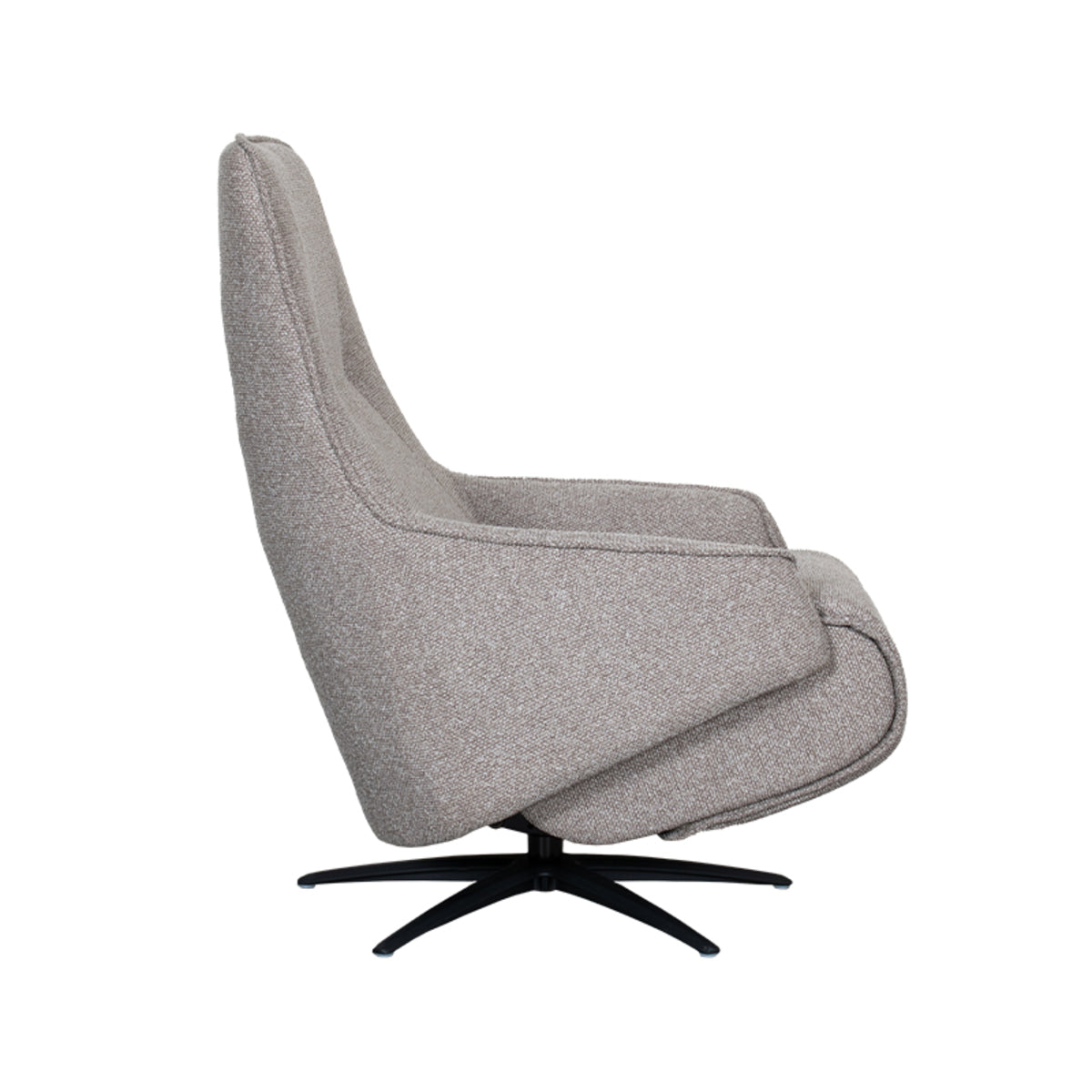Label51 - Fauteuil relax électrique Odense - Bouclé - Champignon - 68 x 87 x 110 cm