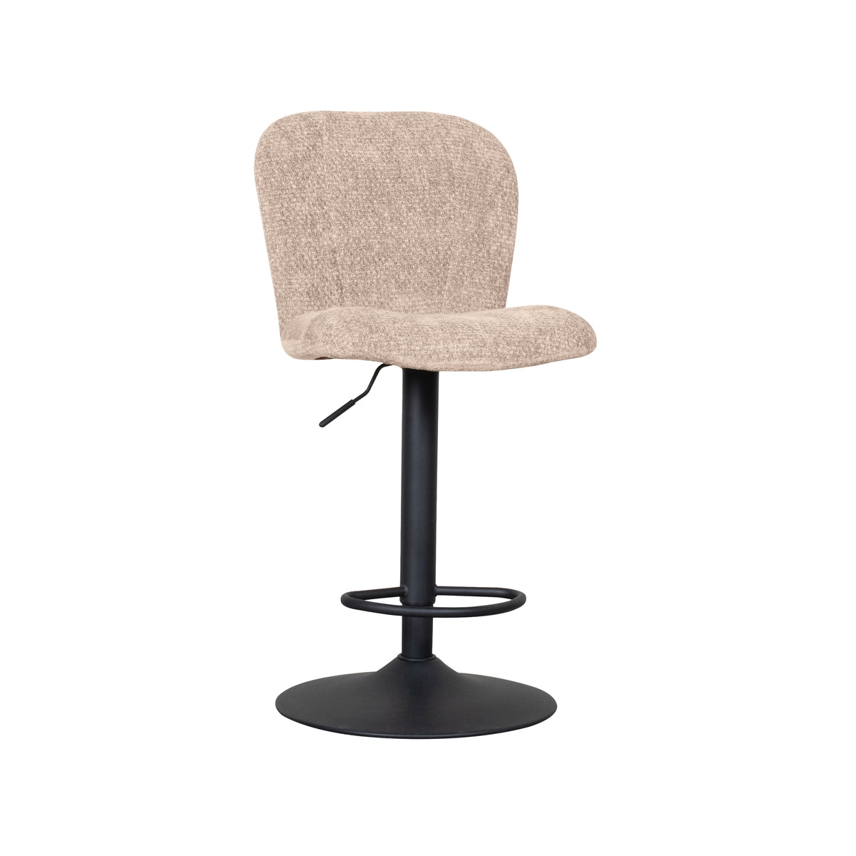 Label51 - Tabouret de bar Vino - Tissu - Argile - 45 x 53 x 95-116 cm