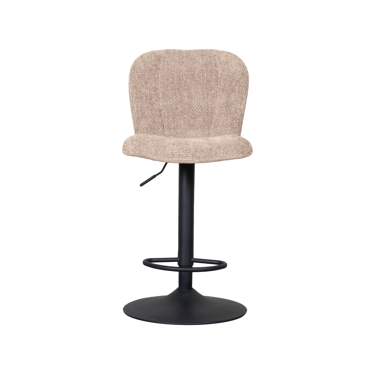 Label51 - Tabouret de bar Vino - Tissu - Argile - 45 x 53 x 95-116 cm