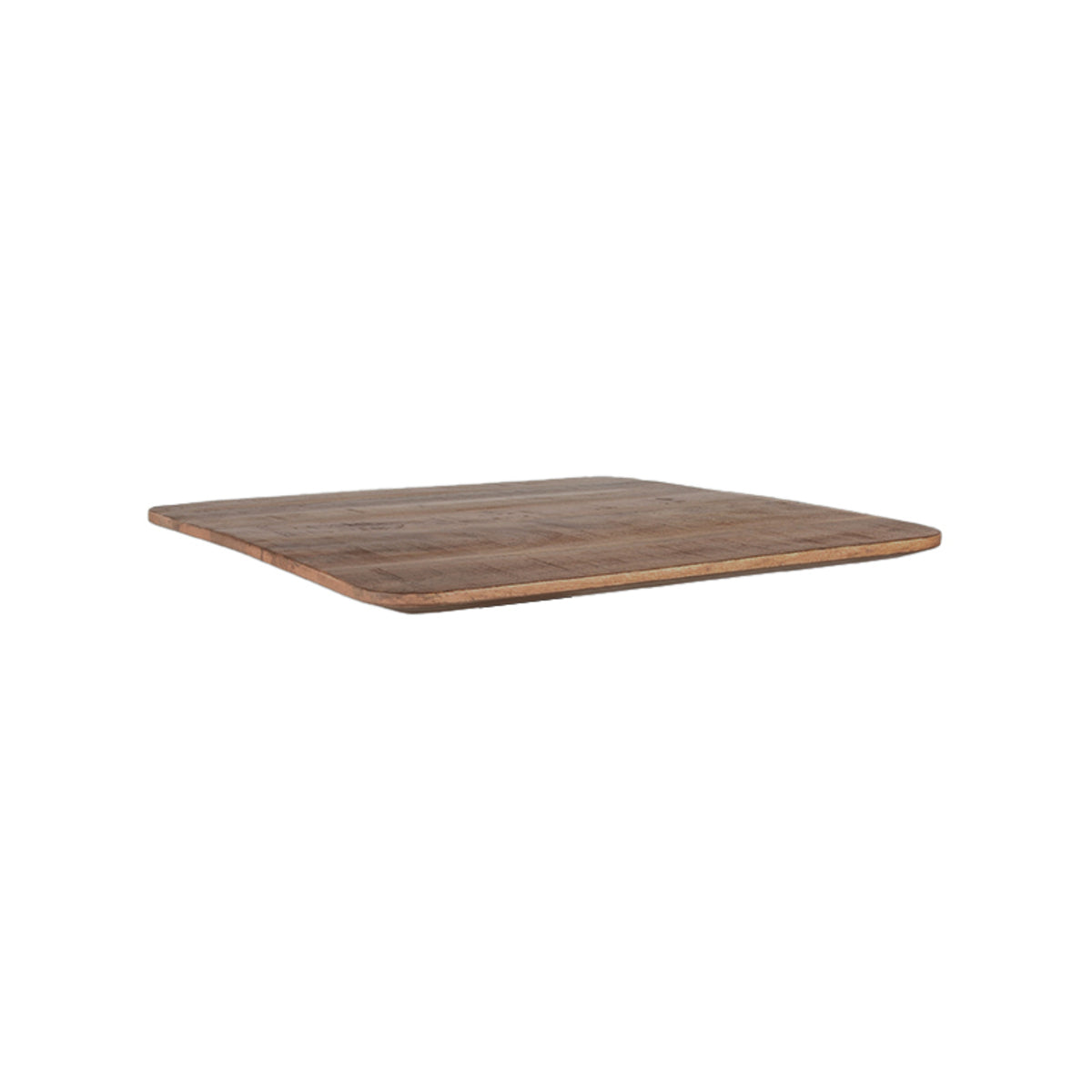 Label51 - Plateau de table de restaurant/bar carré bord irrégulier - Bois de manguier - Naturel - 70 x 70 cm