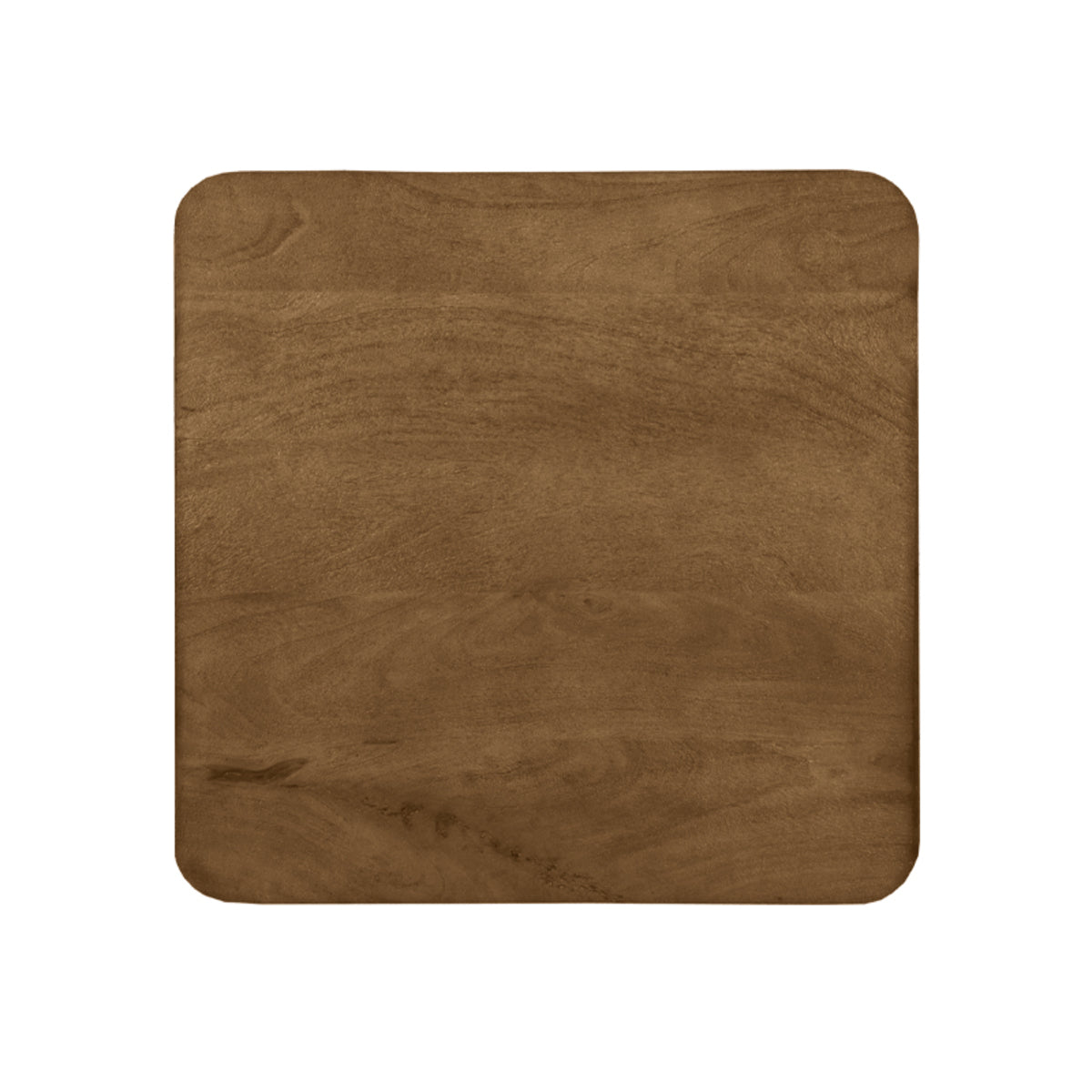 Label51 - Plateau de table de restaurant/bar carré bord irrégulier - Bois de manguier - Naturel - 70 x 70 cm