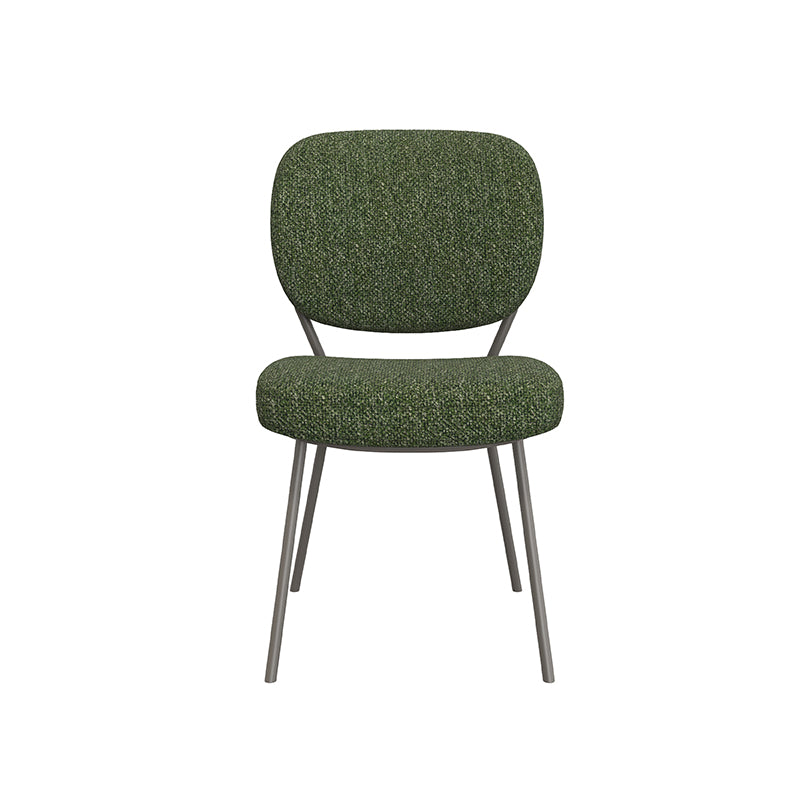 Label51 - Chaise de salle à manger Singapore - Bouclette - Vert forêt - 49 x 63 x 90 cm