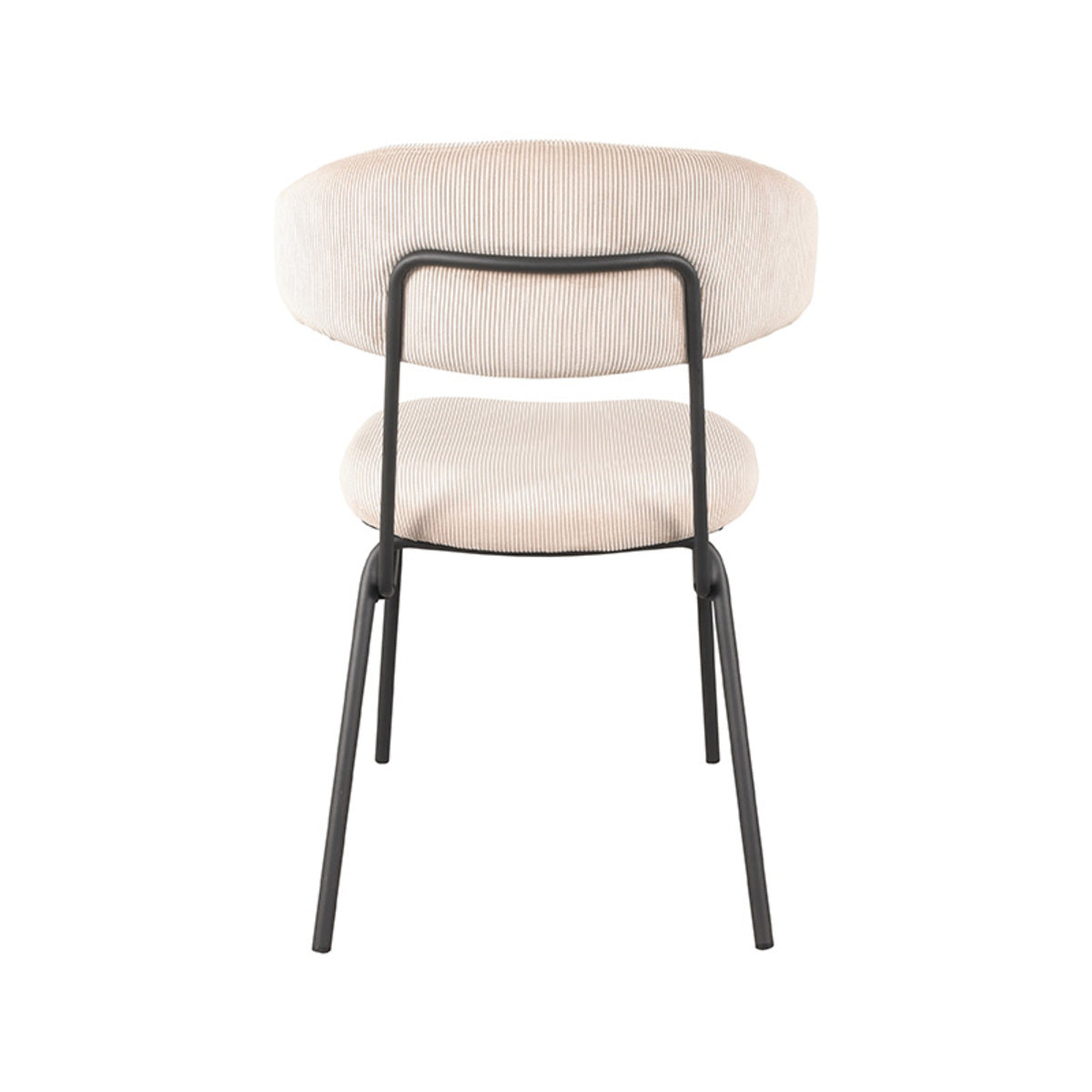 LABEL51 Eetkamerstoel Zack - Naturel - Ribcord