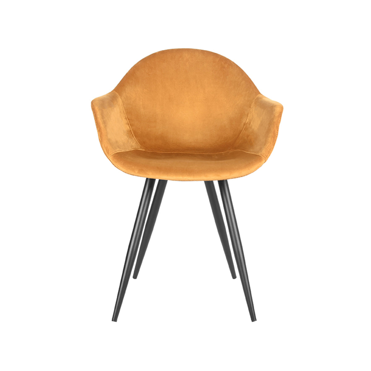 LABEL51 Chaise de salle à manger Forli - Ocre - Velours