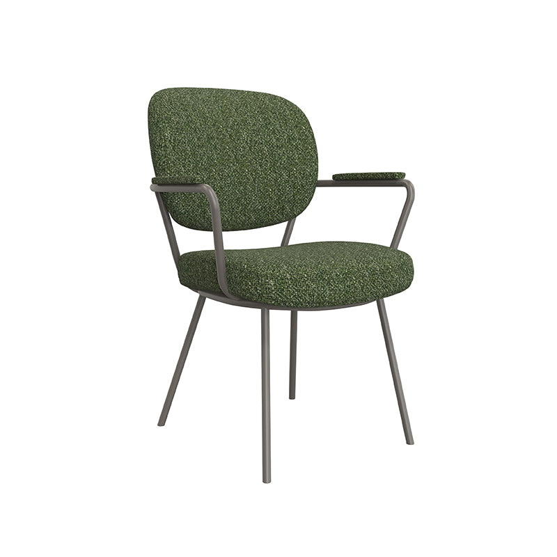 Label51 - Chaise de salle à manger Lausanne - Bouclette - Vert forêt - 61 x 64 x 89 cm