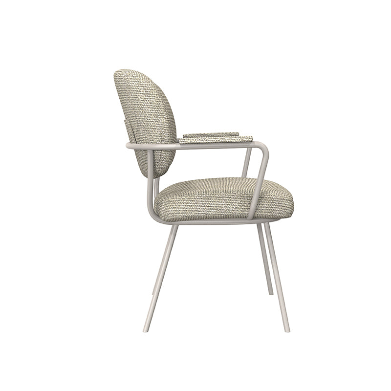 Label51 - Chaise de salle à manger Lausanne - Bouclé - Naturel - 61 x 64 x 89 cm