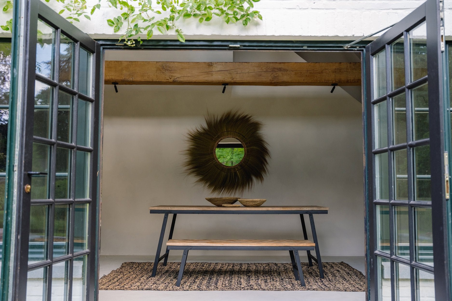 BB - Bank Herringbone - Natuurlook - 150x45x40cm