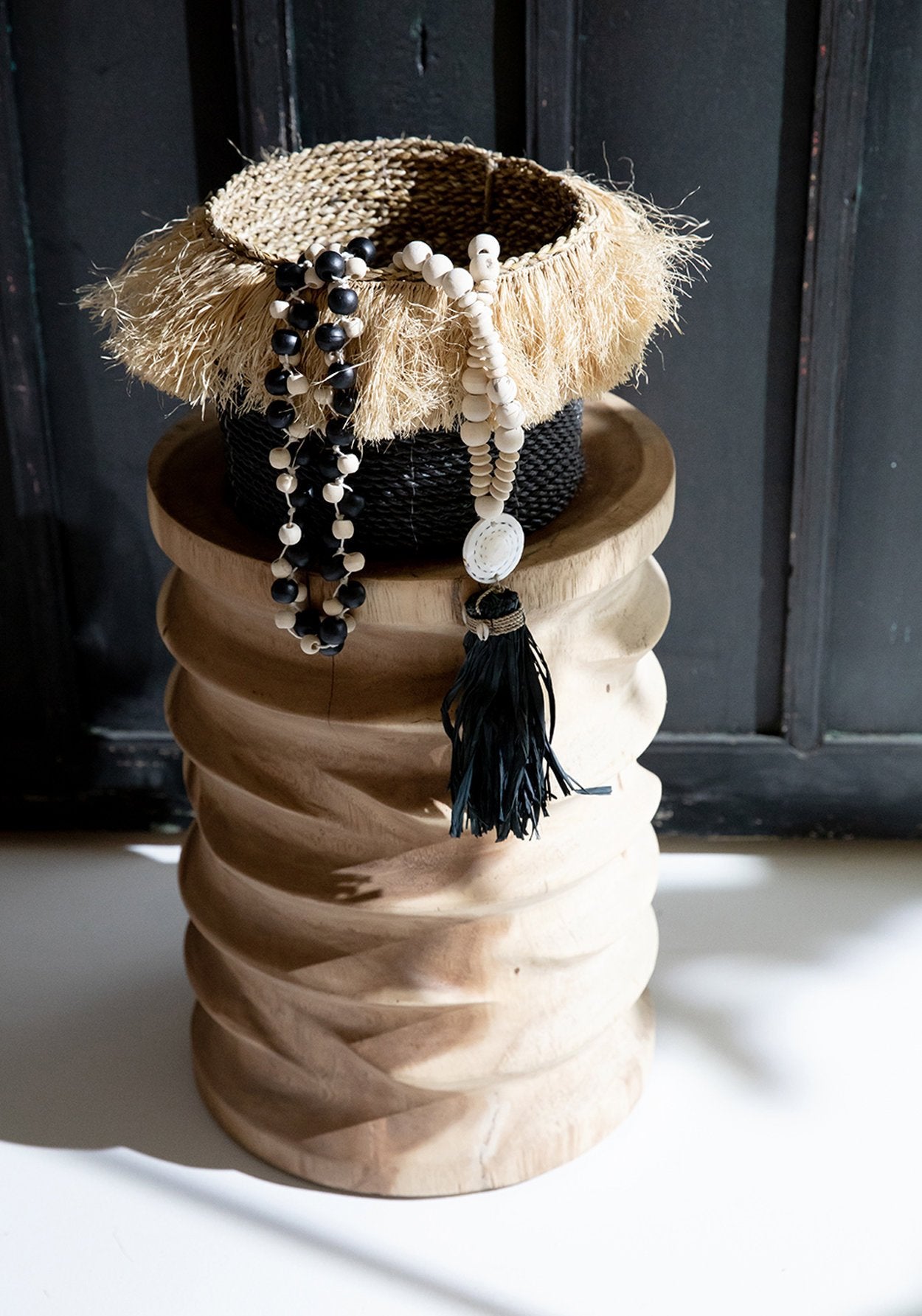 BB - Decoratieve ketting Lovina  - Natuurlook zwart