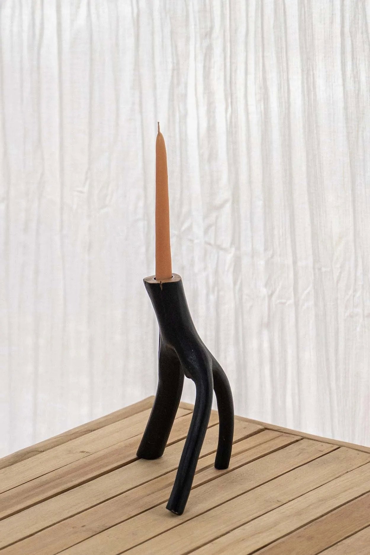 BB - Kaarsenhouder Triple Twig - Zwart
