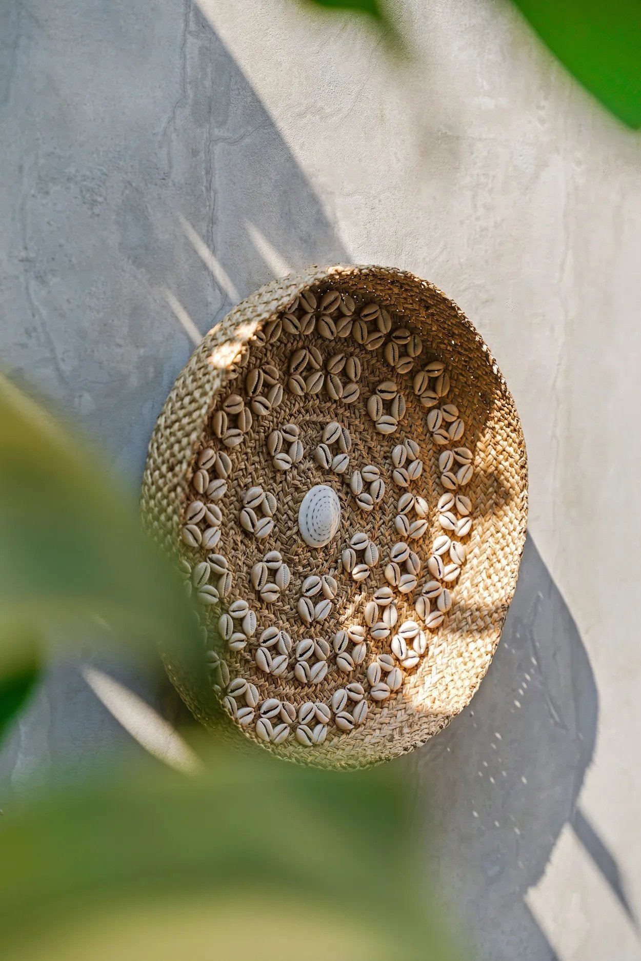 BB - Wanddecoratie Caribe Shell Plate - Natuurlook Wit - M