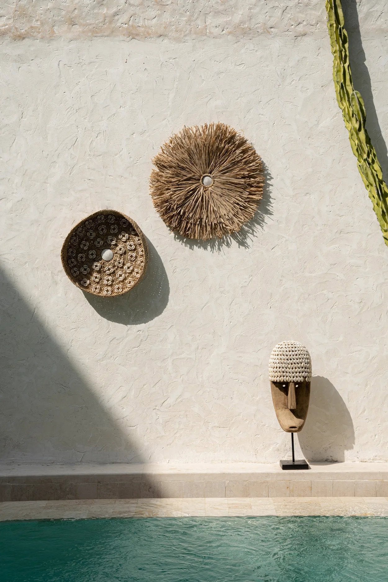 BB - Wanddecoratie Caribe Shell Plate - Natuurlook Wit - M