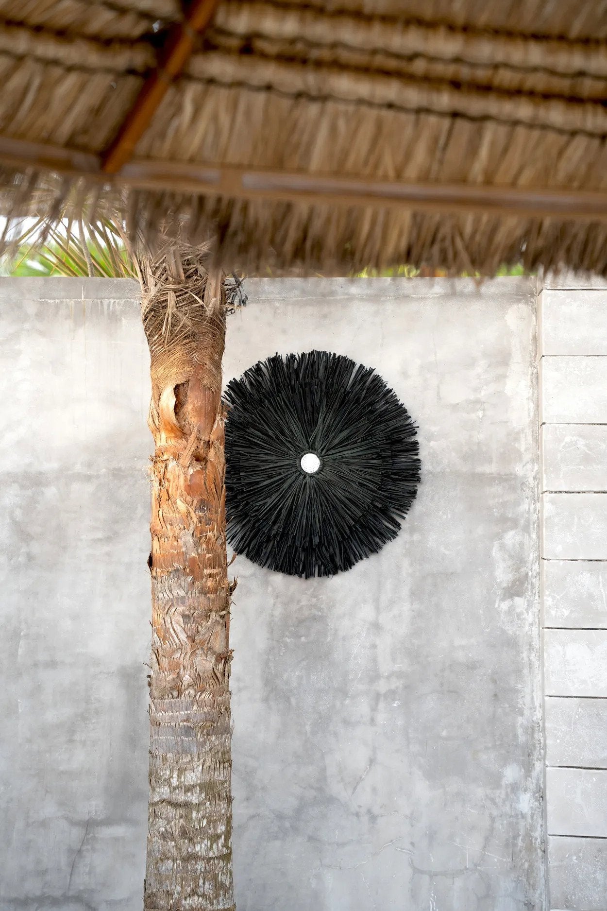 BB - Wanddecoratie Raffia Juju - Zwart