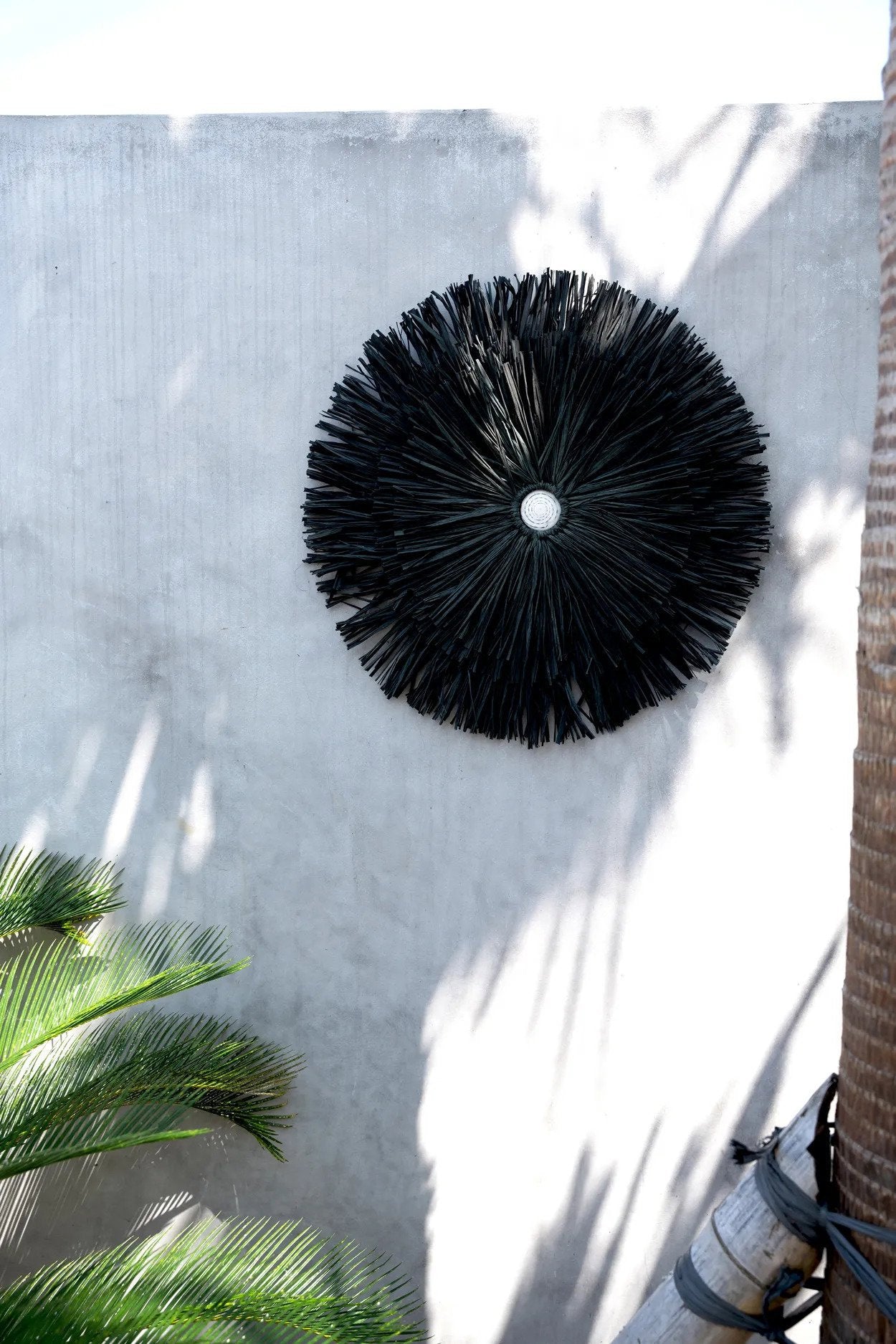 BB - Wanddecoratie Raffia Juju - Zwart