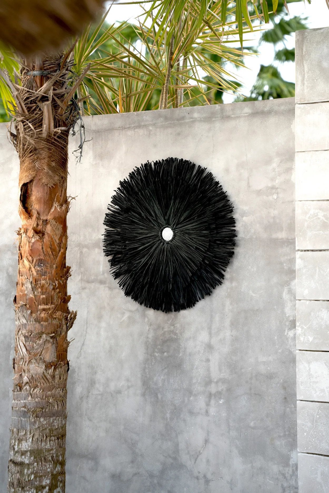 BB - Wanddecoratie Raffia Juju - Zwart