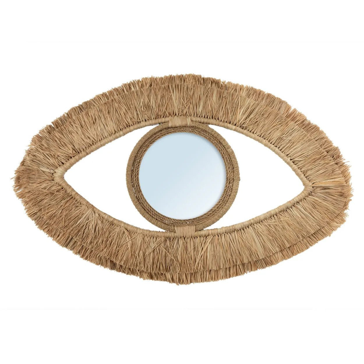BB - Spiegel Raffia Eye - Natuurlook - M