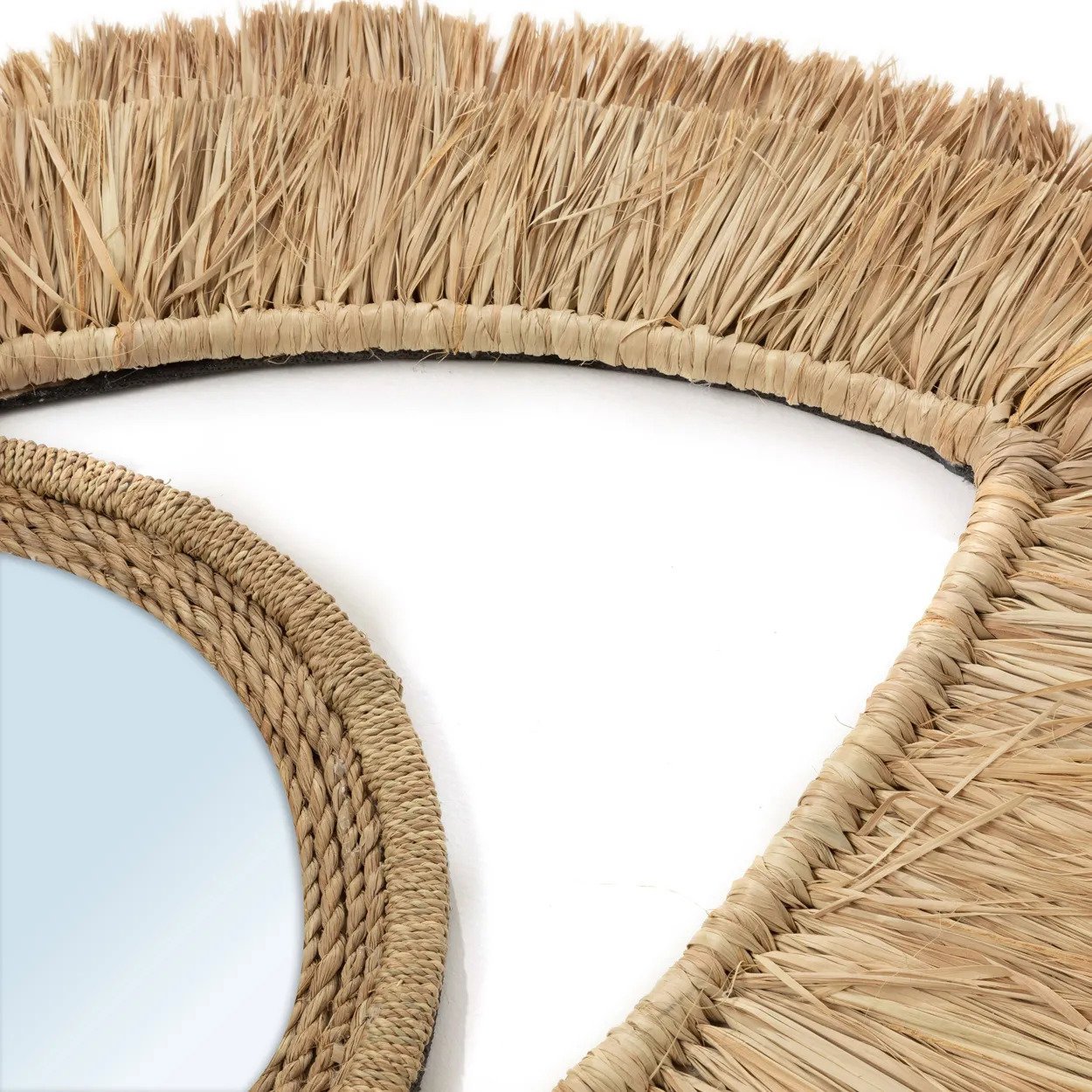 BB - Spiegel Raffia Eye - Natuurlook - M