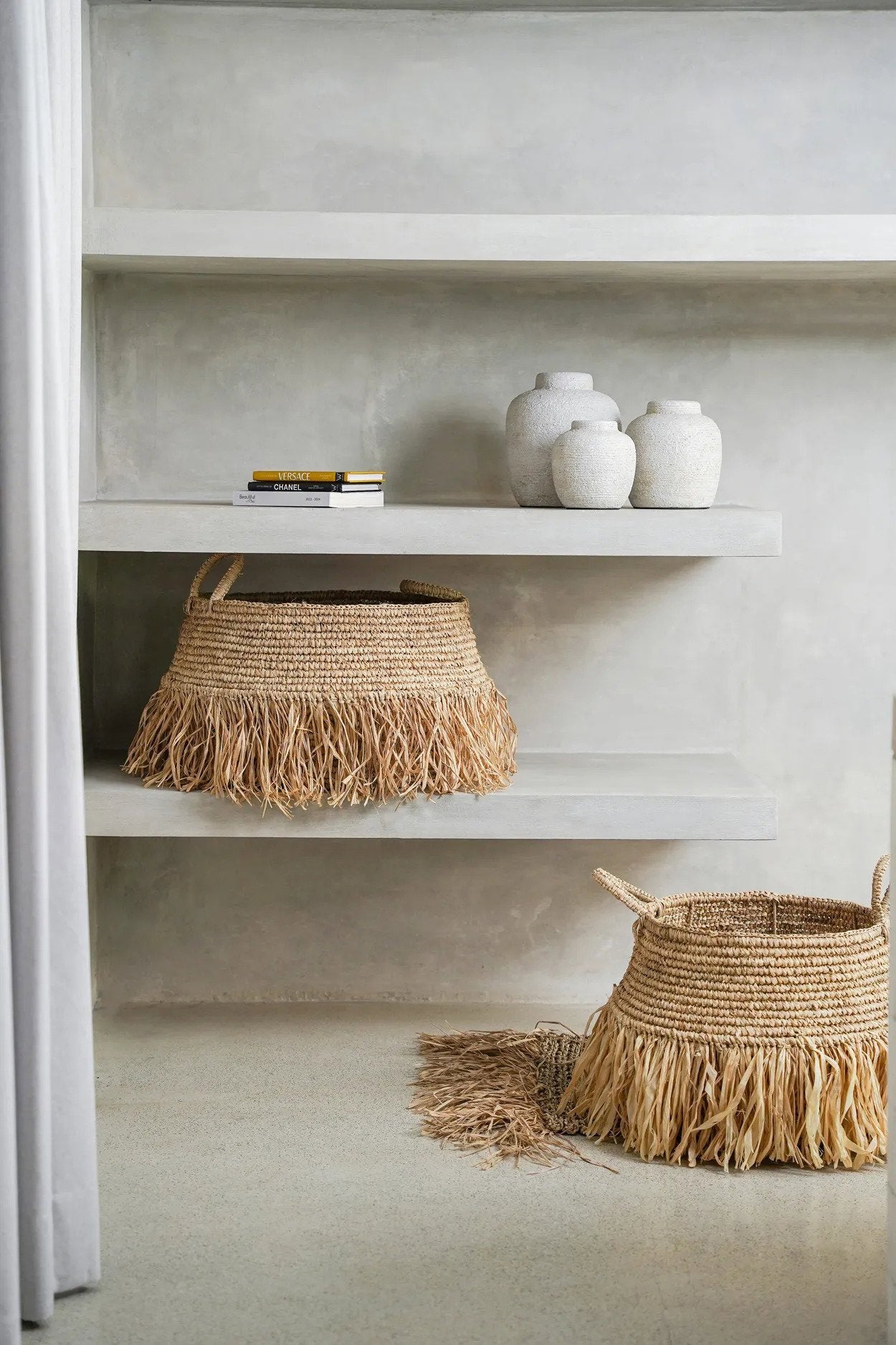 BB - Mand Raffia Deluxe - Natuurlook - Medium