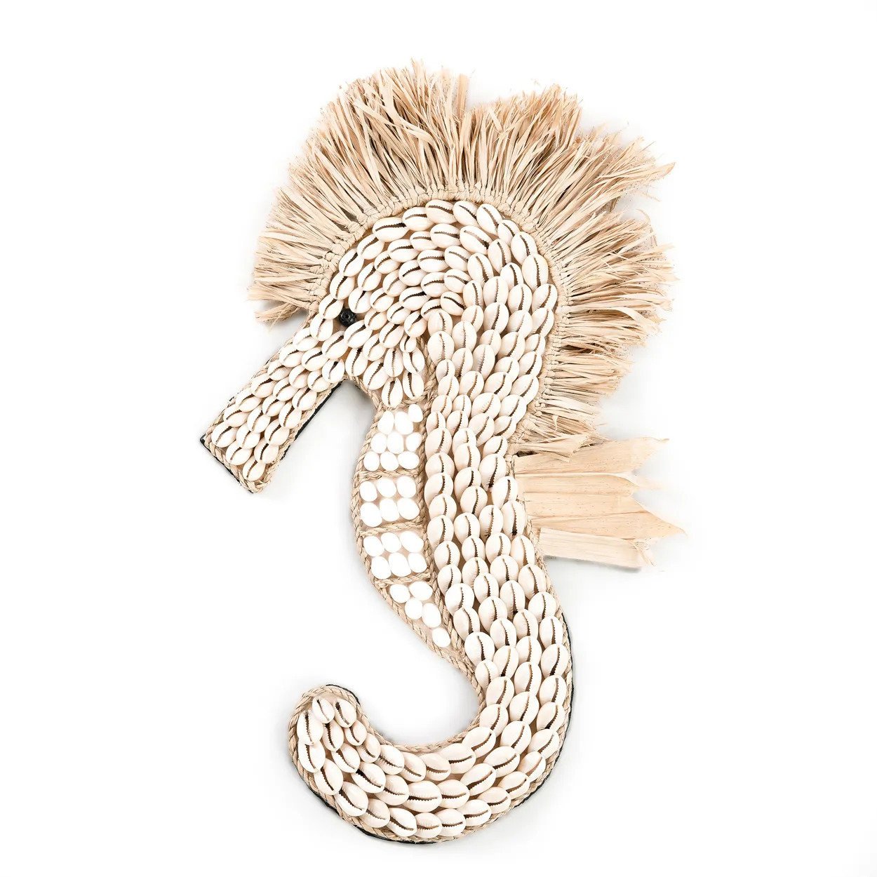 BB - Wanddecoratie Schelpzeepaardje - Wit
