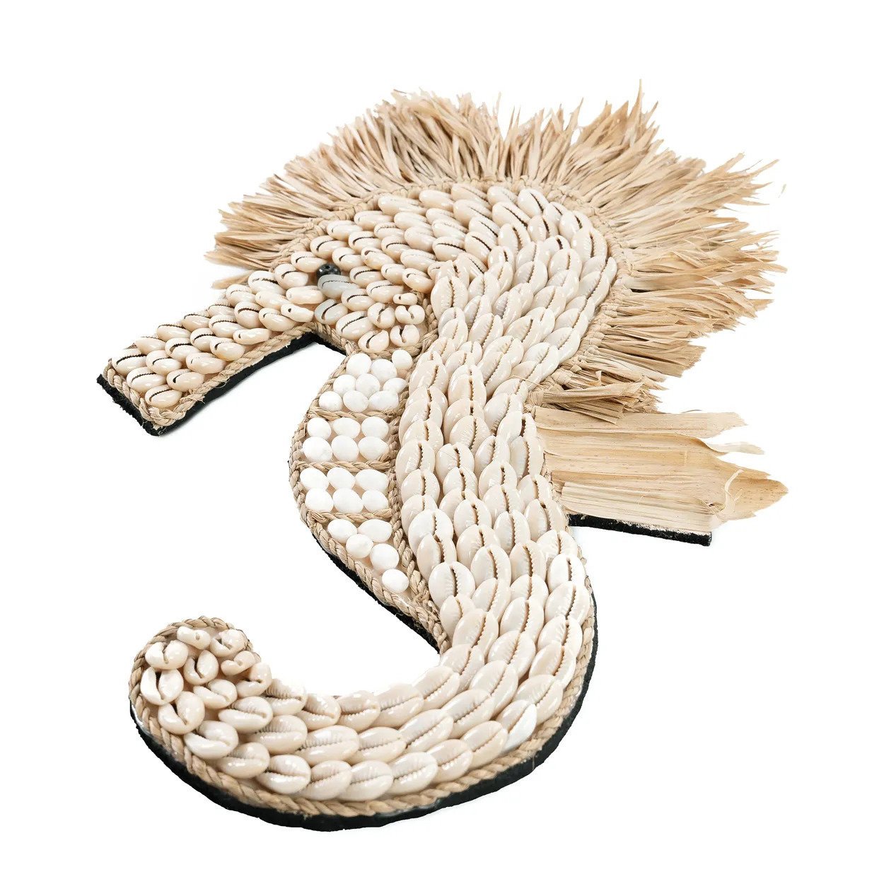 BB - Wanddecoratie Schelpzeepaardje - Wit